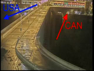Traffic Camera of Rainbow Bridge view to Canada